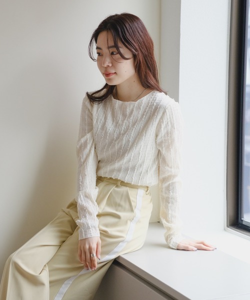 Kastane（カスタネ）の「シャギープルオーバー（Tシャツ/カットソー・レディース・ブラック/ブルー/アイボリー・FREE）」の4枚目の写真