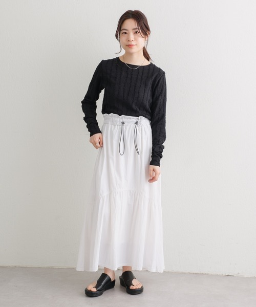 Kastane（カスタネ）の「シャギープルオーバー（Tシャツ/カットソー・レディース・ブラック/ブルー/アイボリー・FREE）」の5枚目の写真