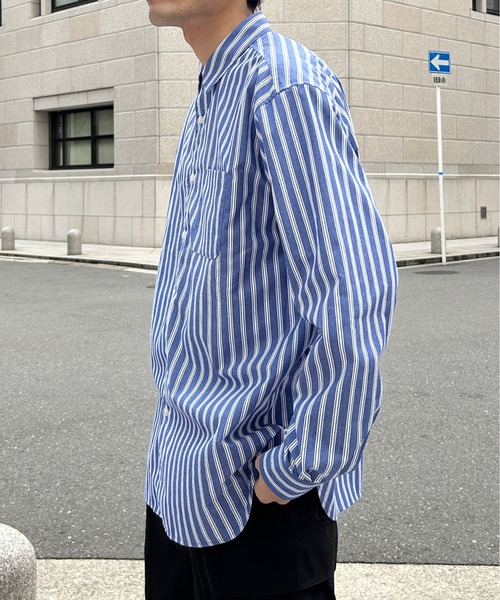 CPCM（シーピーシーエム）の「綿タッチブロードシャツ（シャツ/ブラウス・メンズ・オフホワイト/ブルー/ブルー系その他・MEDIUM/LARGE）」の15枚目の写真