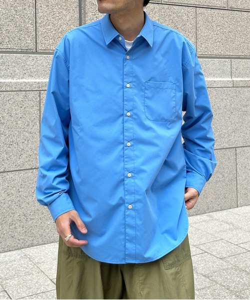 CPCM（シーピーシーエム）の「綿タッチブロードシャツ（シャツ/ブラウス・メンズ・オフホワイト/ブルー/ブルー系その他・MEDIUM/LARGE）」の20枚目の写真