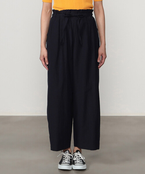 UNFIL（アンフィル）の「unfil | シャンブレー ワイドパンツ WOMEN（その他パンツ・レディース・ネイビー/ベージュ・0）」の8枚目の写真