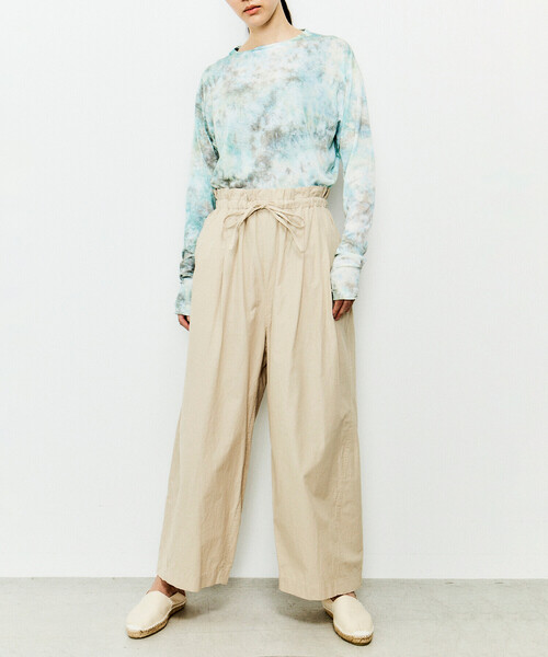 UNFIL（アンフィル）の「unfil | シャンブレー ワイドパンツ WOMEN（その他パンツ・レディース・ネイビー/ベージュ・0）」の12枚目の写真