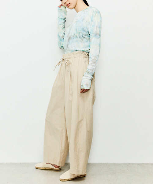 UNFIL（アンフィル）の「unfil | シャンブレー ワイドパンツ WOMEN（その他パンツ・レディース・ネイビー/ベージュ・0）」の13枚目の写真