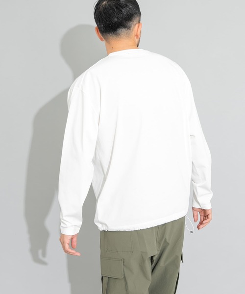 EKAL（エカル）の「エンブロイダリーワッペンロングスリーブTシャツ（Tシャツ/カットソー・メンズ・グレー/オフホワイト・MEDIUM/LARGE）」の10枚目の写真