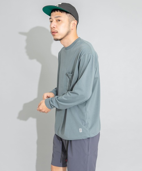 EKAL（エカル）の「エンブロイダリーワッペンロングスリーブTシャツ（Tシャツ/カットソー・メンズ・グレー/オフホワイト・MEDIUM/LARGE）」の18枚目の写真