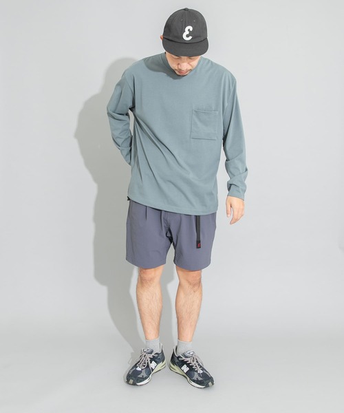 EKAL（エカル）の「エンブロイダリーワッペンロングスリーブTシャツ（Tシャツ/カットソー・メンズ・グレー/オフホワイト・MEDIUM/LARGE）」の8枚目の写真