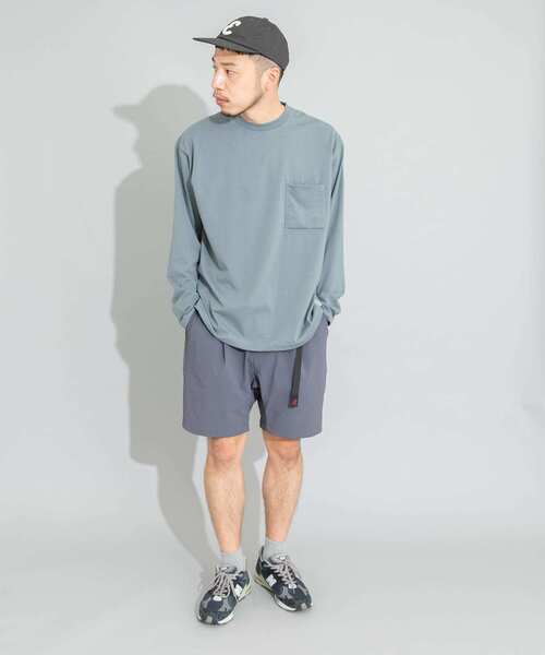 EKAL（エカル）の「エンブロイダリーワッペンロングスリーブTシャツ（Tシャツ/カットソー・メンズ・グレー/オフホワイト・MEDIUM/LARGE）」の15枚目の写真