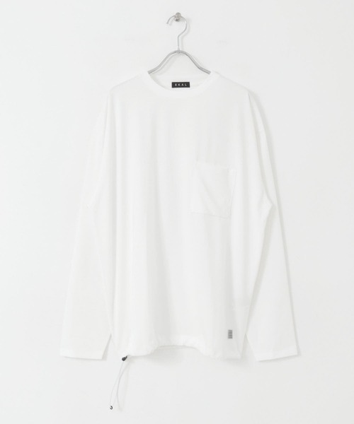 EKAL（エカル）の「エンブロイダリーワッペンロングスリーブTシャツ（Tシャツ/カットソー・メンズ・グレー/オフホワイト・MEDIUM/LARGE）」の12枚目の写真