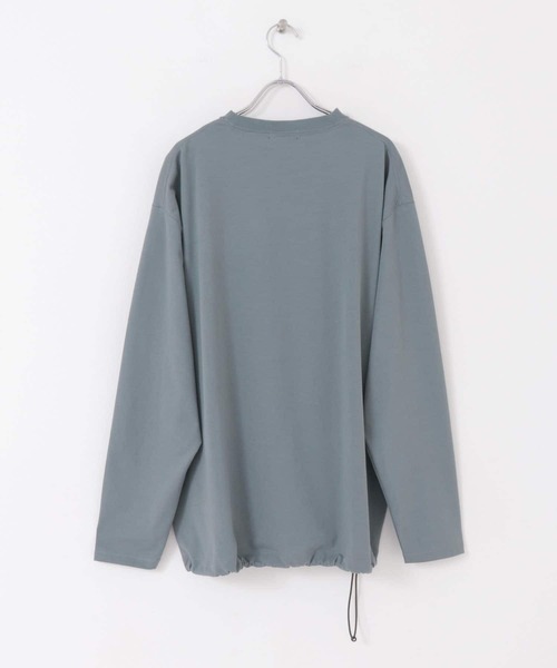 EKAL（エカル）の「エンブロイダリーワッペンロングスリーブTシャツ（Tシャツ/カットソー・メンズ・グレー/オフホワイト・MEDIUM/LARGE）」の7枚目の写真