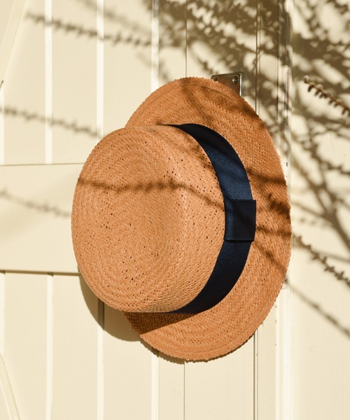 folka（フォルカ）の「麦わらカンカン帽【folka】（ハット・レディース・ブラック系1/ブラック系2/ベージュ系1/ベージュ系2/ベージュ系3/ベージュ系4/ベージュ系5/ベージュ系6/ベージュ系7/ベージュ系8/J/B/D/H/C/I/F/A/G/E・ONE SIZE）」の14枚目の写真