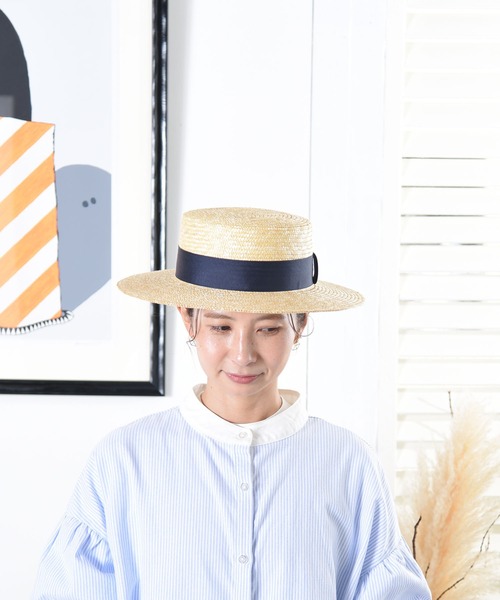 folka（フォルカ）の「麦わらカンカン帽【folka】（ハット・レディース・ブラック系1/ブラック系2/ベージュ系1/ベージュ系2/ベージュ系3/ベージュ系4/ベージュ系5/ベージュ系6/ベージュ系7/ベージュ系8/J/B/D/H/C/I/F/A/G/E・ONE SIZE）」の19枚目の写真