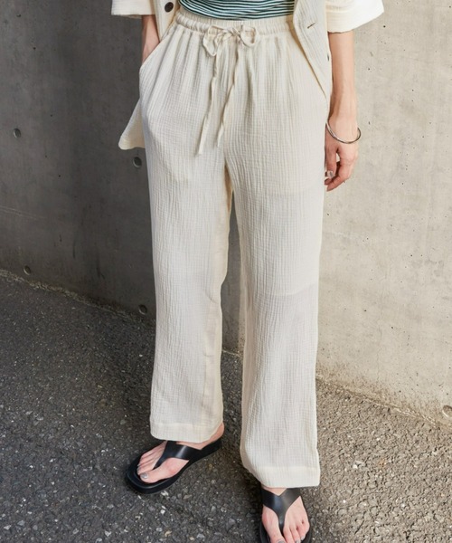 Auntie Rosa Holiday（アンティローザホリデー）の「ダブルガーゼイージーパンツ / サイズ展開あり（その他パンツ・レディース・アイボリー/ブラック/オレンジ/ピンク/グリーン・SMALL/MEDIUM）」の18枚目の写真