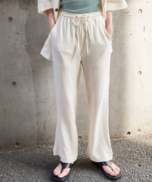 Auntie Rosa Holiday（アンティローザホリデー）の「ダブルガーゼイージーパンツ / サイズ展開あり（その他パンツ・レディース・アイボリー/ブラック/オレンジ/ピンク/グリーン・SMALL/MEDIUM）」の17枚目の写真