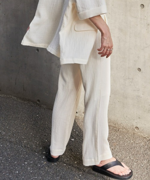 Auntie Rosa Holiday（アンティローザホリデー）の「ダブルガーゼイージーパンツ / サイズ展開あり（その他パンツ・レディース・アイボリー/ブラック/オレンジ/ピンク/グリーン・SMALL/MEDIUM）」の20枚目の写真