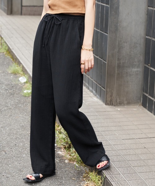 Auntie Rosa Holiday（アンティローザホリデー）の「ダブルガーゼイージーパンツ / サイズ展開あり（その他パンツ・レディース・アイボリー/ブラック/オレンジ/ピンク/グリーン・SMALL/MEDIUM）」の9枚目の写真