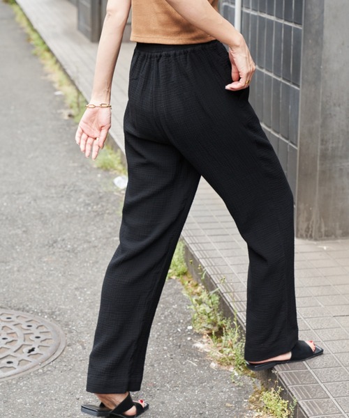 Auntie Rosa Holiday（アンティローザホリデー）の「ダブルガーゼイージーパンツ / サイズ展開あり（その他パンツ・レディース・アイボリー/ブラック/オレンジ/ピンク/グリーン・SMALL/MEDIUM）」の11枚目の写真