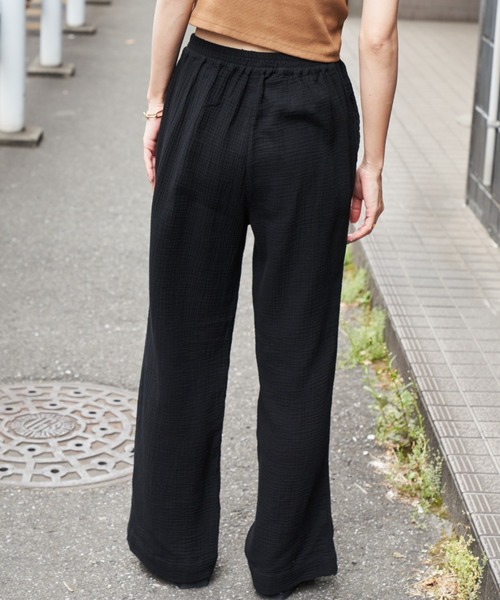 Auntie Rosa Holiday（アンティローザホリデー）の「ダブルガーゼイージーパンツ / サイズ展開あり（その他パンツ・レディース・アイボリー/ブラック/オレンジ/ピンク/グリーン・SMALL/MEDIUM）」の10枚目の写真