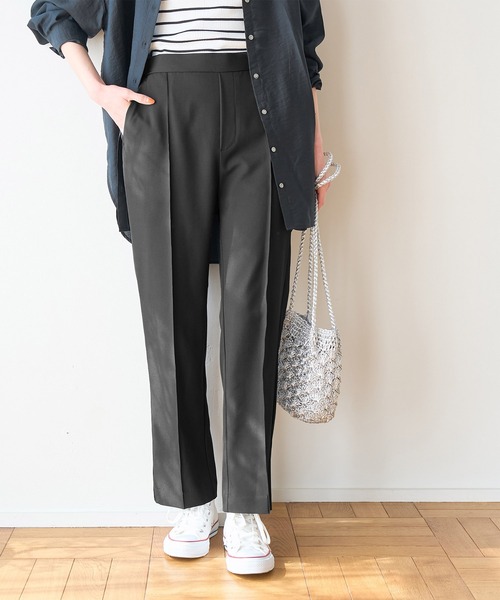 ROPE' PICNIC(ロペピクニック)の「ラク美/スティックパンツ(スラックス・レディース・ブラック/ベージュ/ターコイズブルー/イエロー・36/38/40)」の2枚目の写真