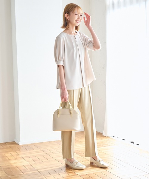 ROPE' PICNIC(ロペピクニック)の「ラク美/スティックパンツ(スラックス・レディース・ブラック/ベージュ/ターコイズブルー/イエロー・36/38/40)」の17枚目の写真