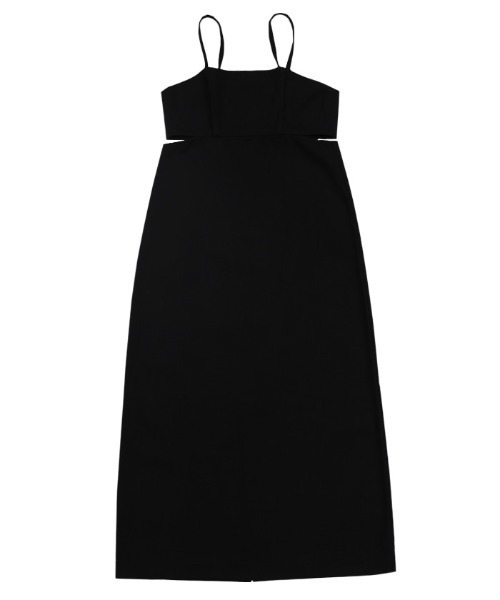 SALE *maje* カットアウトシルクワンピース サイドカットアウトキャミソールワンピース（ワンピース