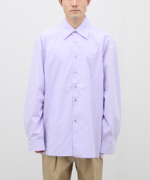 トップス camiel fortgens CAMIEL FORTGENS SHIRT Camiel Fortgens - Dropped shirt - White/blue striped