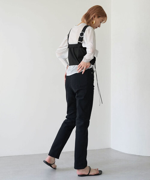 SLOBE citron.（スローブシトロン）の「SLOBE citron. ドロストデザインビスチェ（ベスト・レディース・ブラック・FREE）」の12枚目の写真