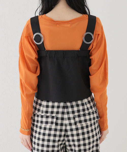 SLOBE citron.（スローブシトロン）の「SLOBE citron. ドロストデザインビスチェ（ベスト・レディース・ブラック・FREE）」の19枚目の写真