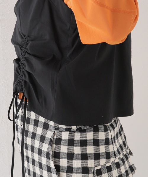 SLOBE citron.（スローブシトロン）の「SLOBE citron. ドロストデザインビスチェ（ベスト・レディース・ブラック・FREE）」の6枚目の写真