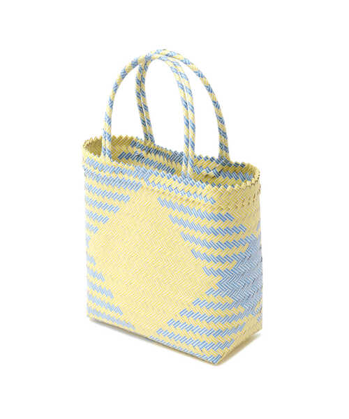 human woman（ヒューマンウーマン）の「◆マルシェバッグ（かごバッグ・レディース・イエロー/オレンジ・ﾌﾘ-）」の4枚目の写真