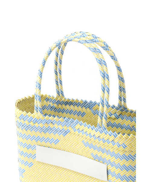 human woman（ヒューマンウーマン）の「◆マルシェバッグ（かごバッグ・レディース・イエロー/オレンジ・ﾌﾘ-）」の5枚目の写真