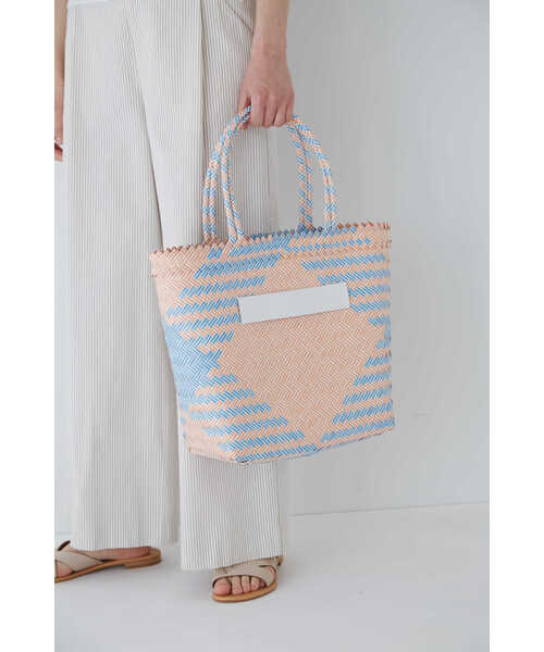 human woman（ヒューマンウーマン）の「◆マルシェバッグ（かごバッグ・レディース・イエロー/オレンジ・ﾌﾘ-）」の20枚目の写真