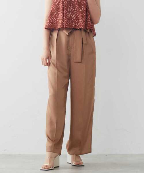 Tiara(ティアラ)の「ハイウエストリボンパンツ(その他パンツ・レディース・ネイビー/キャメル/ブラック・S/M/2/3)」の17枚目の写真