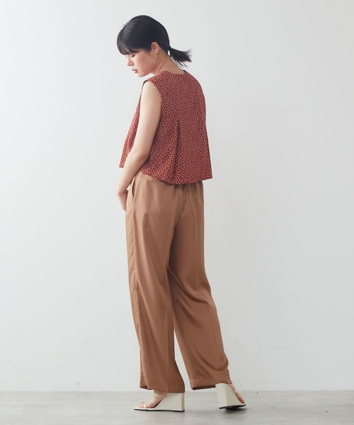 Tiara(ティアラ)の「ハイウエストリボンパンツ(その他パンツ・レディース・ネイビー/キャメル/ブラック・S/M/2/3)」の16枚目の写真