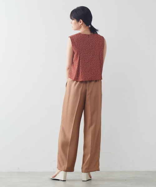 Tiara(ティアラ)の「ハイウエストリボンパンツ(その他パンツ・レディース・ネイビー/キャメル/ブラック・S/M/2/3)」の15枚目の写真