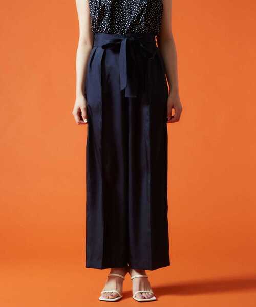 Tiara(ティアラ)の「ハイウエストリボンパンツ(その他パンツ・レディース・ネイビー/キャメル/ブラック・S/M/2/3)」の14枚目の写真