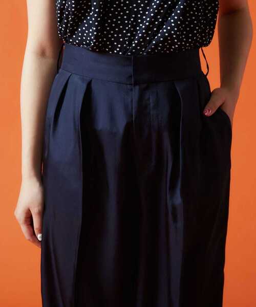 Tiara(ティアラ)の「ハイウエストリボンパンツ(その他パンツ・レディース・ネイビー/キャメル/ブラック・S/M/2/3)」の9枚目の写真