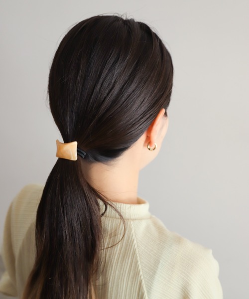 rapiecage(ラピエサージュ)の「マーブルレジンヘアゴム(その他ヘアアクセサリー・レディース・カーキ/オレンジ・FREE)」の8枚目の写真