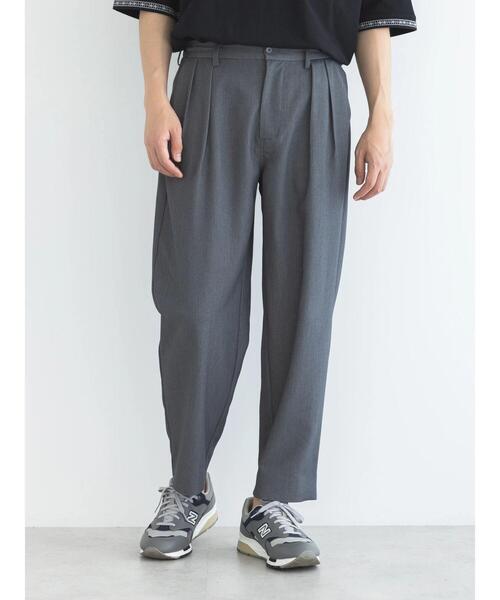 CRAFT STANDARD BOUTIQUE(クラフトスタンダードブティック)の「The Comfort ワイドテーパードスラックス(スラックス・メンズ・ライトグレー/ネイビー/チャコールグレー/グレイッシュベージュ・M/L/XL)」の5枚目の写真