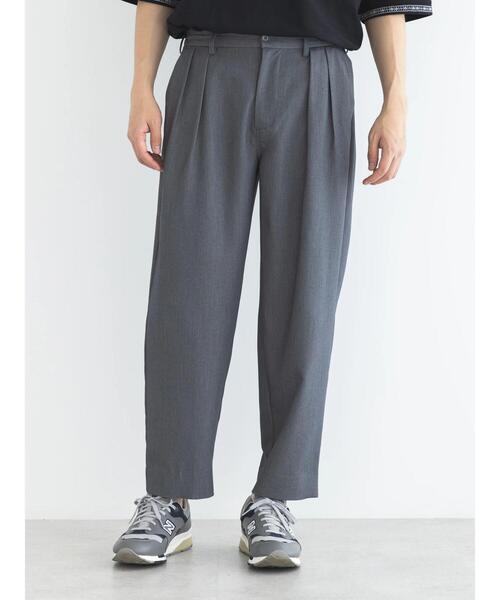 CRAFT STANDARD BOUTIQUE(クラフトスタンダードブティック)の「The Comfort ワイドテーパードスラックス(スラックス・メンズ・ライトグレー/ネイビー/チャコールグレー/グレイッシュベージュ・M/L/XL)」の10枚目の写真