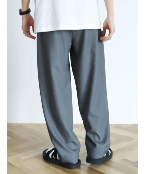 CRAFT STANDARD BOUTIQUE(クラフトスタンダードブティック)の「The Comfort ワイドテーパードスラックス(スラックス・メンズ・ライトグレー/ネイビー/チャコールグレー/グレイッシュベージュ・M/L/XL)」の14枚目の写真