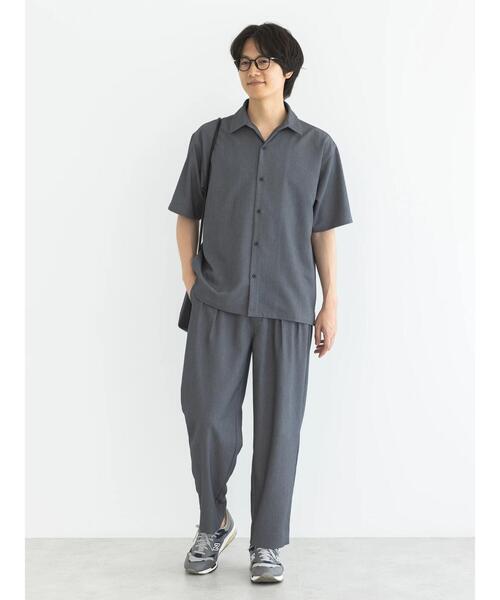 CRAFT STANDARD BOUTIQUE(クラフトスタンダードブティック)の「The Comfort ワイドテーパードスラックス(スラックス・メンズ・ライトグレー/ネイビー/チャコールグレー/グレイッシュベージュ・M/L/XL)」の19枚目の写真