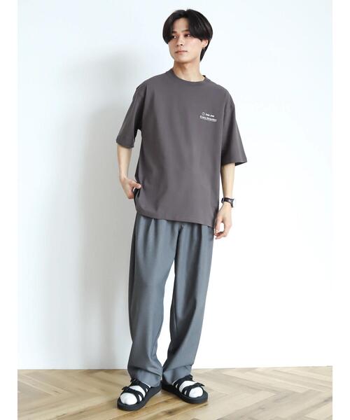 CRAFT STANDARD BOUTIQUE(クラフトスタンダードブティック)の「The Comfort ワイドテーパードスラックス(スラックス・メンズ・ライトグレー/ネイビー/チャコールグレー/グレイッシュベージュ・M/L/XL)」の21枚目の写真