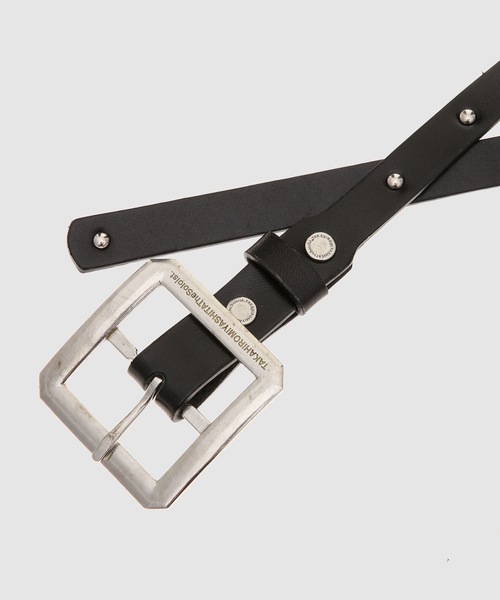TAKAHIROMIYASHITATheSoloIst.（タカヒロミヤシタザソロイスト）の「single pin buckle belt.(40mm)（ベルト・メンズ・ブラック・ONE SIZE）」の2枚目の写真