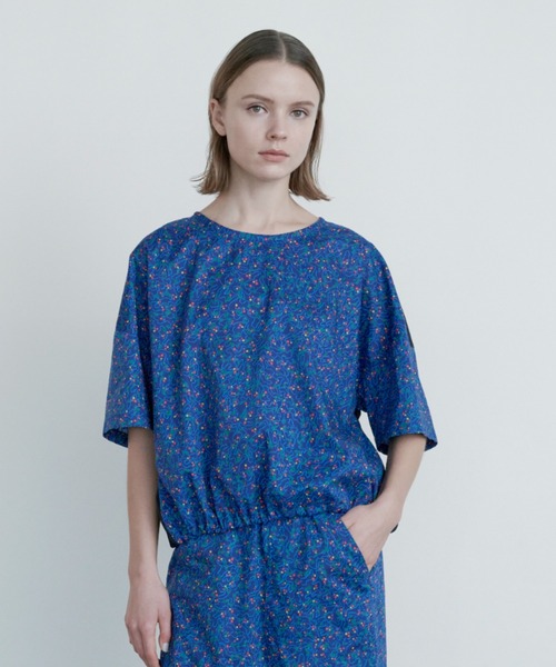「ZUCCa」 半袖ブラウス M size ブルー レディース ZUCCa 「ZUCCa」 半袖ブラウス M size ブルー レディース