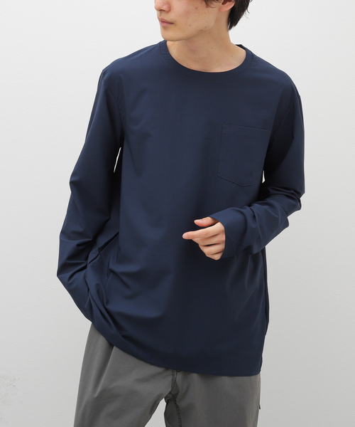 HOUDINI（フディーニ）の「【HOUDINI / フーディニ】Ms Cover Crew（Tシャツ/カットソー・メンズ・ネイビー/ベージュ系その他/ブルー系その他・MEDIUM/LARGE）」の3枚目の写真