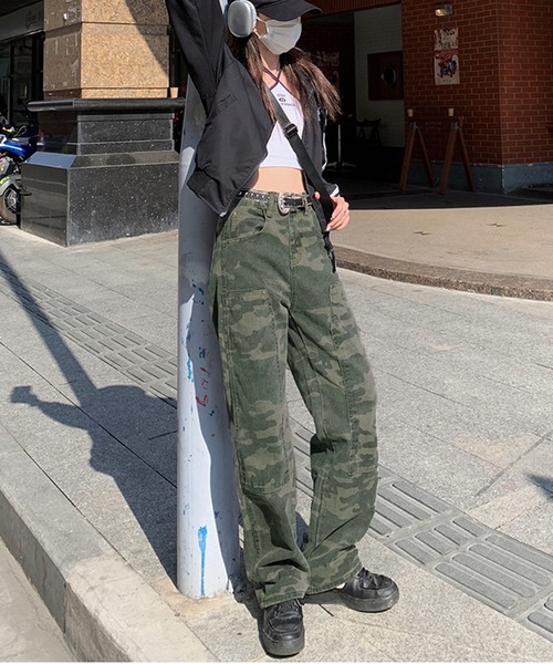 Jewelobe(ジュエローブ)の「カモフラージュダブルニーペインターパンツ(その他パンツ・レディース・カーキ・S/M)」の11枚目の写真