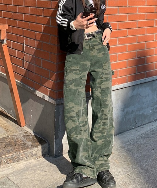 Jewelobe(ジュエローブ)の「カモフラージュダブルニーペインターパンツ(その他パンツ・レディース・カーキ・S/M)」の12枚目の写真