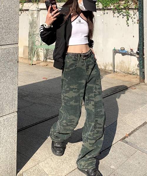Jewelobe(ジュエローブ)の「カモフラージュダブルニーペインターパンツ(その他パンツ・レディース・カーキ・S/M)」の15枚目の写真