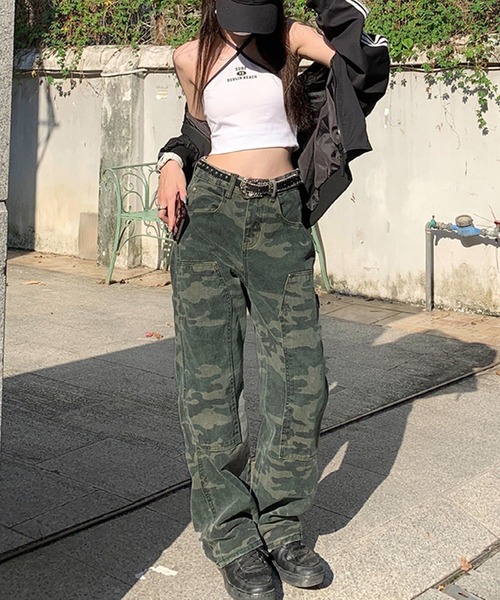 Jewelobe(ジュエローブ)の「カモフラージュダブルニーペインターパンツ(その他パンツ・レディース・カーキ・S/M)」の17枚目の写真