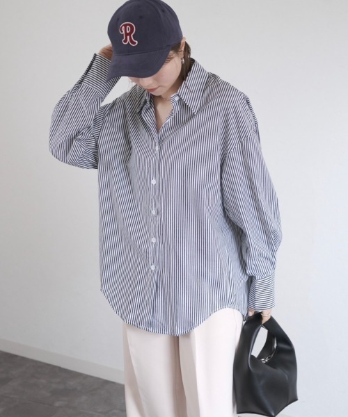 Reurie'（レウリィ）の「フルジップハンドバッグ / full zip hand bag バッグ ダブルジップ ワンハンドル ベージュ ブラック（ハンドバッグ・レディース・ブラック/ベージュ・FREE）」の6枚目の写真